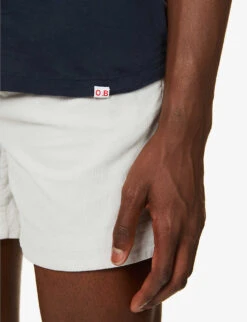 ORLEBAR BROWN OB-T Crewneck Cotton-jersey T-shirt 9 ORLEBAR BROWN OB-T Crewneck Cotton-jersey T-shirt -Outlet Daily Tops Store R03823997 NAVY ALT04