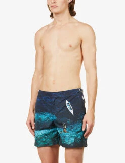 ORLEBAR BROWN Bulldog Photo Graphic-print Slim-fit Swim Shorts 8 ORLEBAR BROWN Bulldog Photo Graphic-print Slim-fit Swim Shorts -Outlet Daily Tops Store R03824001 DEEPSEA ALT02
