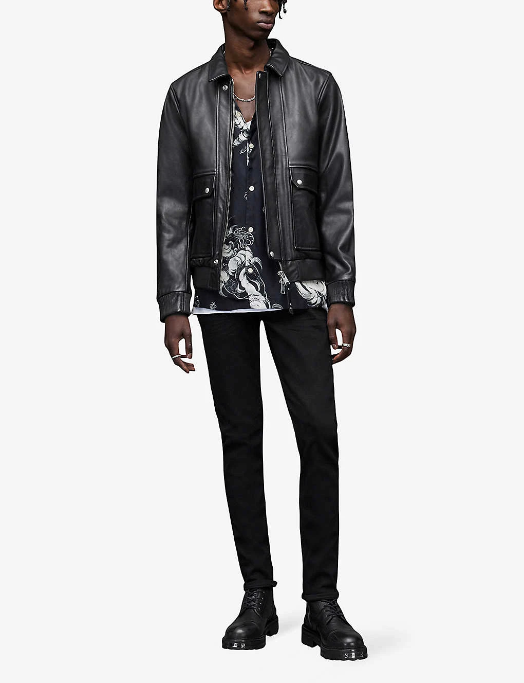 AllSaints Cigarette Tapered Stretch-denim Skinny Jeans 2 AllSaints Cigarette Tapered Stretch-denim Skinny Jeans - Image 2
