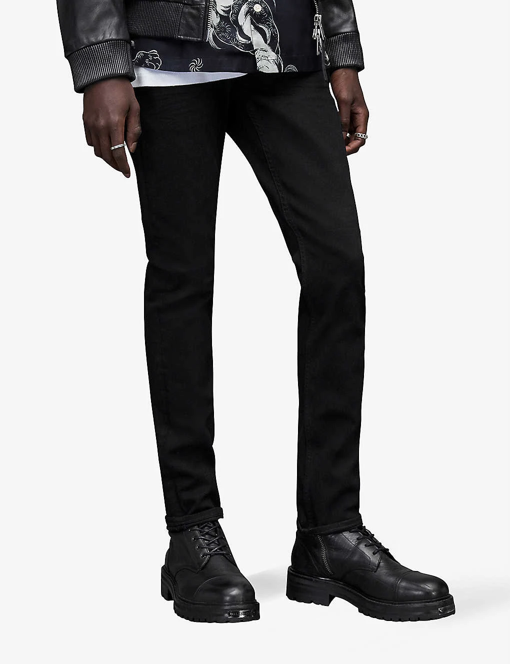 AllSaints Cigarette Tapered Stretch-denim Skinny Jeans 3 AllSaints Cigarette Tapered Stretch-denim Skinny Jeans - Image 3