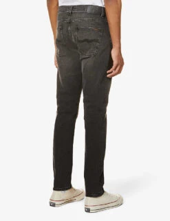 Nudie Jeans Lean Dean Slim-fit Mid-rise Stretch-denim Tapered Jeans 10 Nudie Jeans Lean Dean Slim-fit Mid-rise Stretch-denim Tapered Jeans -Outlet Daily Tops Store R03862760 BLACKEYES ALT03