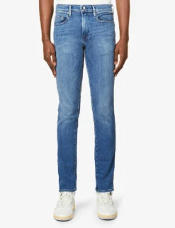 FRAME L’Homme Slim-fit Slim-leg Cotton-blend Denim Jeans -Outlet Daily Tops Store R03879692 BRADBURY ALT02