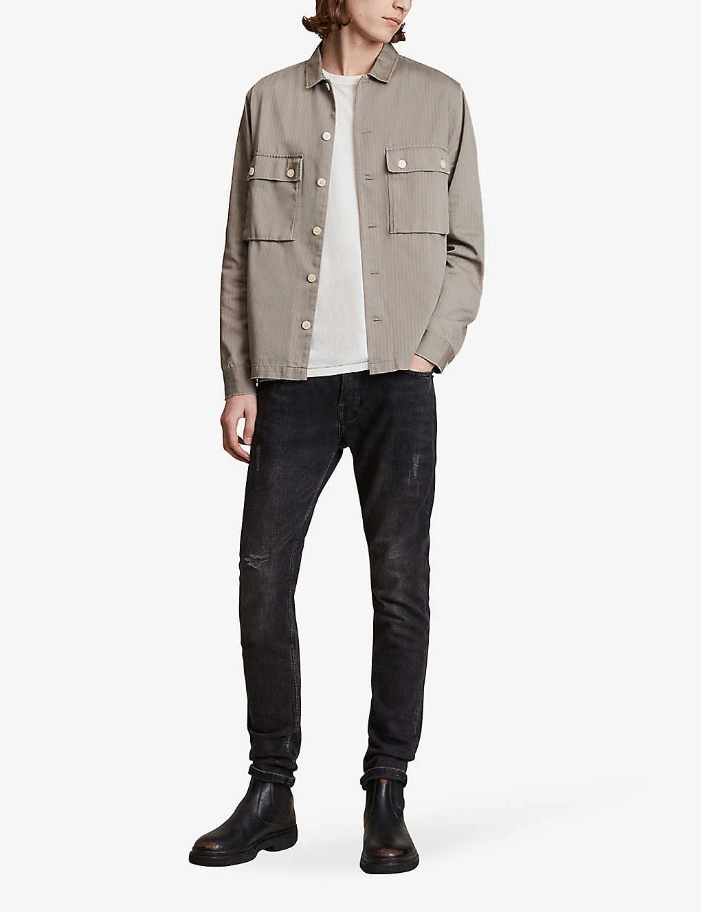 AllSaints Rex Slim-fit Tapered Stretch-denim Jeans 2 AllSaints Rex Slim-fit Tapered Stretch-denim Jeans - Image 2