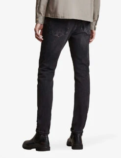 AllSaints Rex Slim-fit Tapered Stretch-denim Jeans 9 AllSaints Rex Slim-fit Tapered Stretch-denim Jeans -Outlet Daily Tops Store R03896216 WASHEDBLACK ALT03