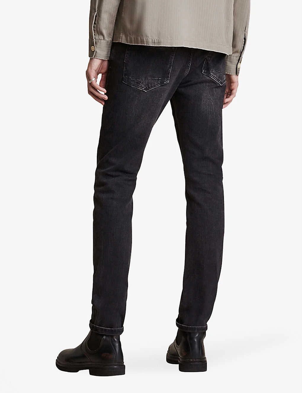 AllSaints Rex Slim-fit Tapered Stretch-denim Jeans 4 AllSaints Rex Slim-fit Tapered Stretch-denim Jeans - Image 4