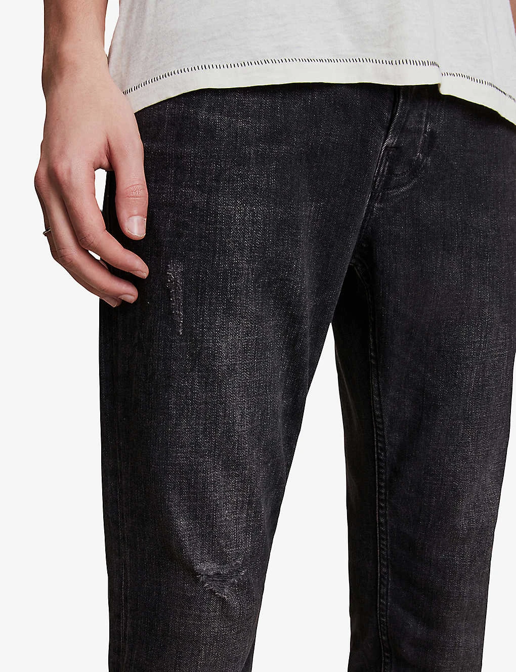 AllSaints Rex Slim-fit Tapered Stretch-denim Jeans 5 AllSaints Rex Slim-fit Tapered Stretch-denim Jeans - Image 5