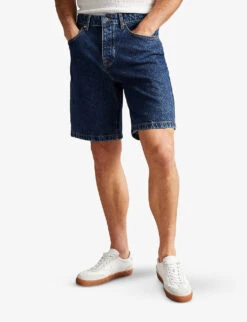 Ted Baker Dutson Stretch-denim Shorts -Outlet Daily Tops Store R03919225 BLUE ALT02