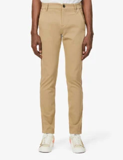 Paige Stafford Tapered-leg Slim-fit Mid-rise Stretch-woven Trousers -Outlet Daily Tops Store R03924211 GOLDENELM ALT02