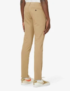 Paige Stafford Tapered-leg Slim-fit Mid-rise Stretch-woven Trousers -Outlet Daily Tops Store R03924211 GOLDENELM ALT03