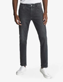 Reiss Robin Slim-fit Stretch-denim Jeans 7 Reiss Robin Slim-fit Stretch-denim Jeans -Outlet Daily Tops Store R03924895 GREY ALT02