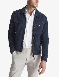 Reiss Kiana Slim-fit Cotton-stretch Shirt -Outlet Daily Tops Store R03925065 WHITE ALT05