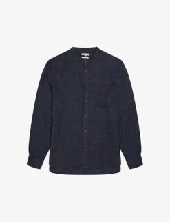 Outlet Daily Tops Store 32 Reiss Ocean Slim-fit Linen Shirt