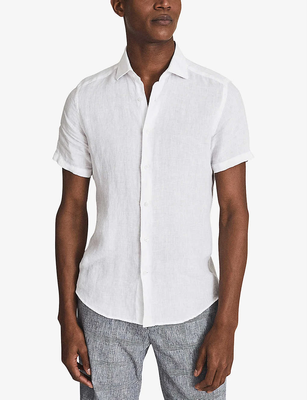 Reiss Holiday Slim-fit Linen Shirt 3 Reiss Holiday Slim-fit Linen Shirt - Image 3