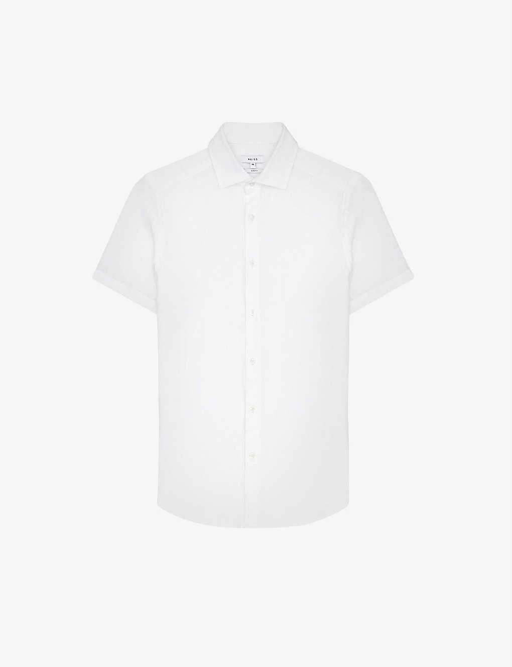 Reiss Holiday Slim-fit Linen Shirt 1 Reiss Holiday Slim-fit Linen Shirt