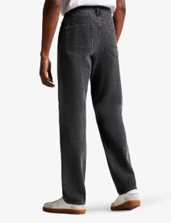 Ted Baker Faded Straight-leg Jeans -Outlet Daily Tops Store R03927267 GREY ALT03