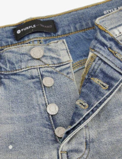 Distressed Slim-fit Stretch-denim Jeans -Outlet Daily Tops Store R03932746 LIGHTINDIGOPAINT ALT06