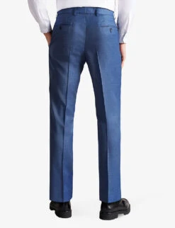 Ted Baker Camdets Slim-fit Slim Wool Trousers -Outlet Daily Tops Store R03939846 LTBLUE ALT03