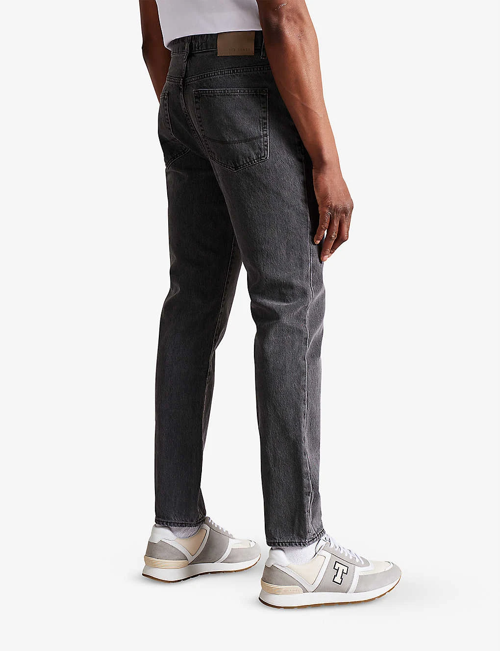 Ted Baker Sutton Brand-patch Slim-fit Cotton-blend Denim Jeans 4 Ted Baker Sutton Brand-patch Slim-fit Cotton-blend Denim Jeans - Image 4