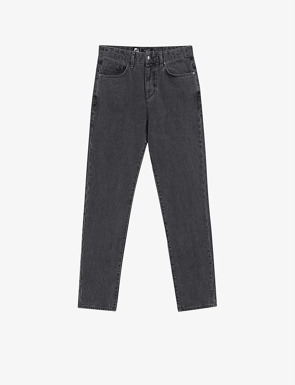Ted Baker Sutton Brand-patch Slim-fit Cotton-blend Denim Jeans 1 Ted Baker Sutton Brand-patch Slim-fit Cotton-blend Denim Jeans