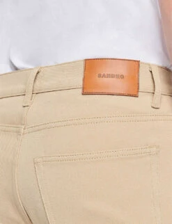 Sandro Heavy Organic Straight-leg High-rise Jeans 9 Sandro Heavy Organic Straight-leg High-rise Jeans -Outlet Daily Tops Store R03948194 NATURELS ALT04