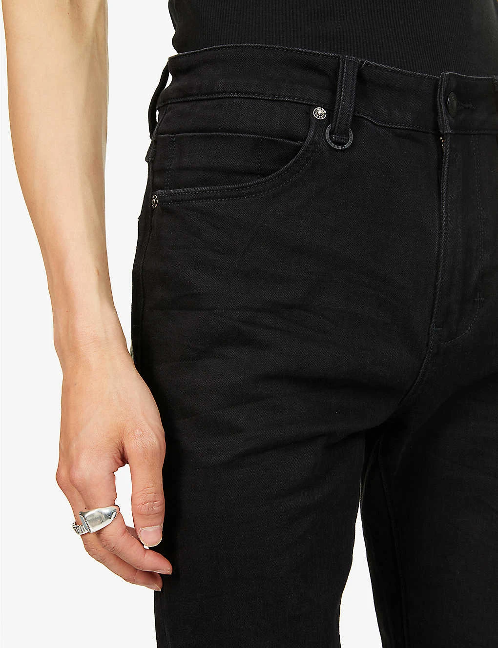 NEUW Rebel Distressed-panel Skinny Stretch-denim Jeans 5 NEUW Rebel Distressed-panel Skinny Stretch-denim Jeans - Image 5