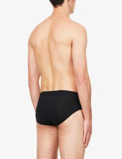 HANRO Logo Stretch-jersey Briefs -Outlet Daily Tops Store R03953442 DEEPBLACK ALT02