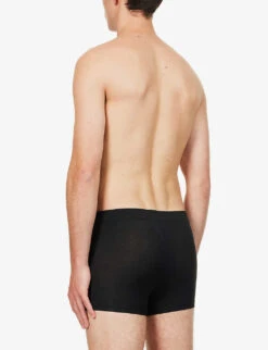 HANRO Logo Stretch-jersey Trunks -Outlet Daily Tops Store R03953443 DEEPBLACK ALT03