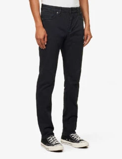 NEUW Lou Straight-leg Mid-rise Stretch-denim Jeans -Outlet Daily Tops Store R03954827 BLACK ALT02
