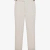 Reiss Kin Straight-leg Mid-rise Linen Trousers