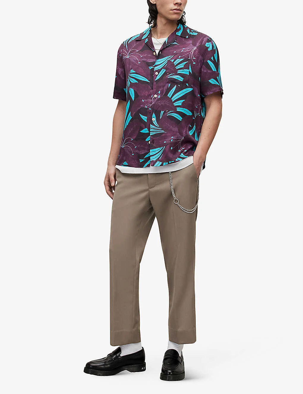 AllSaints Dustlands Floral-patterned Woven Shirt 2 AllSaints Dustlands Floral-patterned Woven Shirt - Image 2