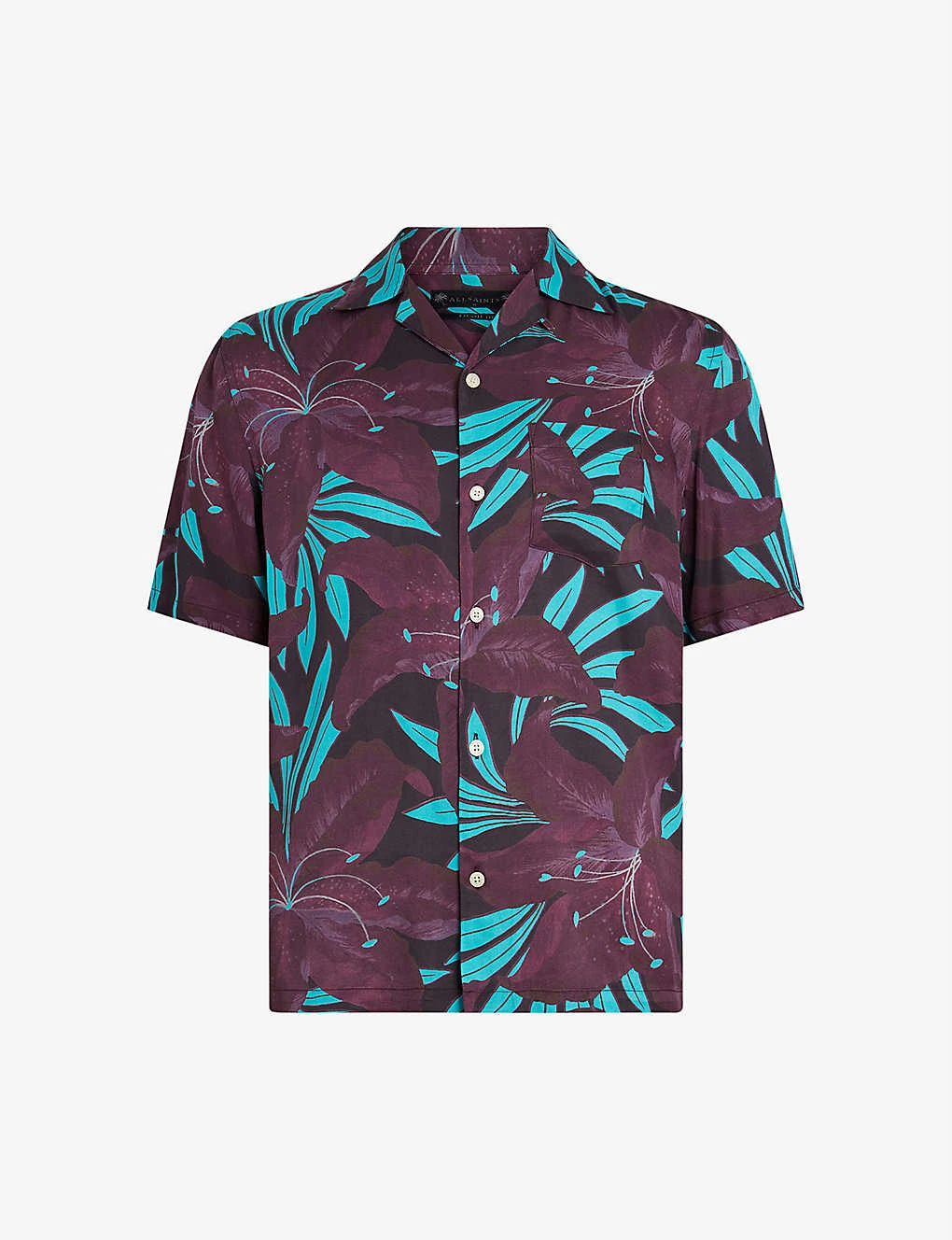 AllSaints Dustlands Floral-patterned Woven Shirt 1 AllSaints Dustlands Floral-patterned Woven Shirt