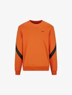 Hugo Logo-band Organic-cotton Sweatshirt