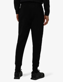 Hugo Logo-print Regular-fit Cotton-jersey Jogging Bottoms -Outlet Daily Tops Store R03966726 BLACK ALT03