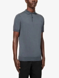 JOHN SMEDLEY Payton Regular-fit Merino-wool Polo Shirt 7 JOHN SMEDLEY Payton Regular-fit Merino-wool Polo Shirt -Outlet Daily Tops Store R03973390 SLATEGREY ALT02
