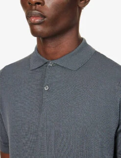 JOHN SMEDLEY Payton Regular-fit Merino-wool Polo Shirt 9 JOHN SMEDLEY Payton Regular-fit Merino-wool Polo Shirt -Outlet Daily Tops Store R03973390 SLATEGREY ALT04
