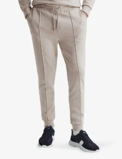 Reiss Premier Seam Neoprene Jogging Bottoms -Outlet Daily Tops Store R03978260 OATMEAL ALT02