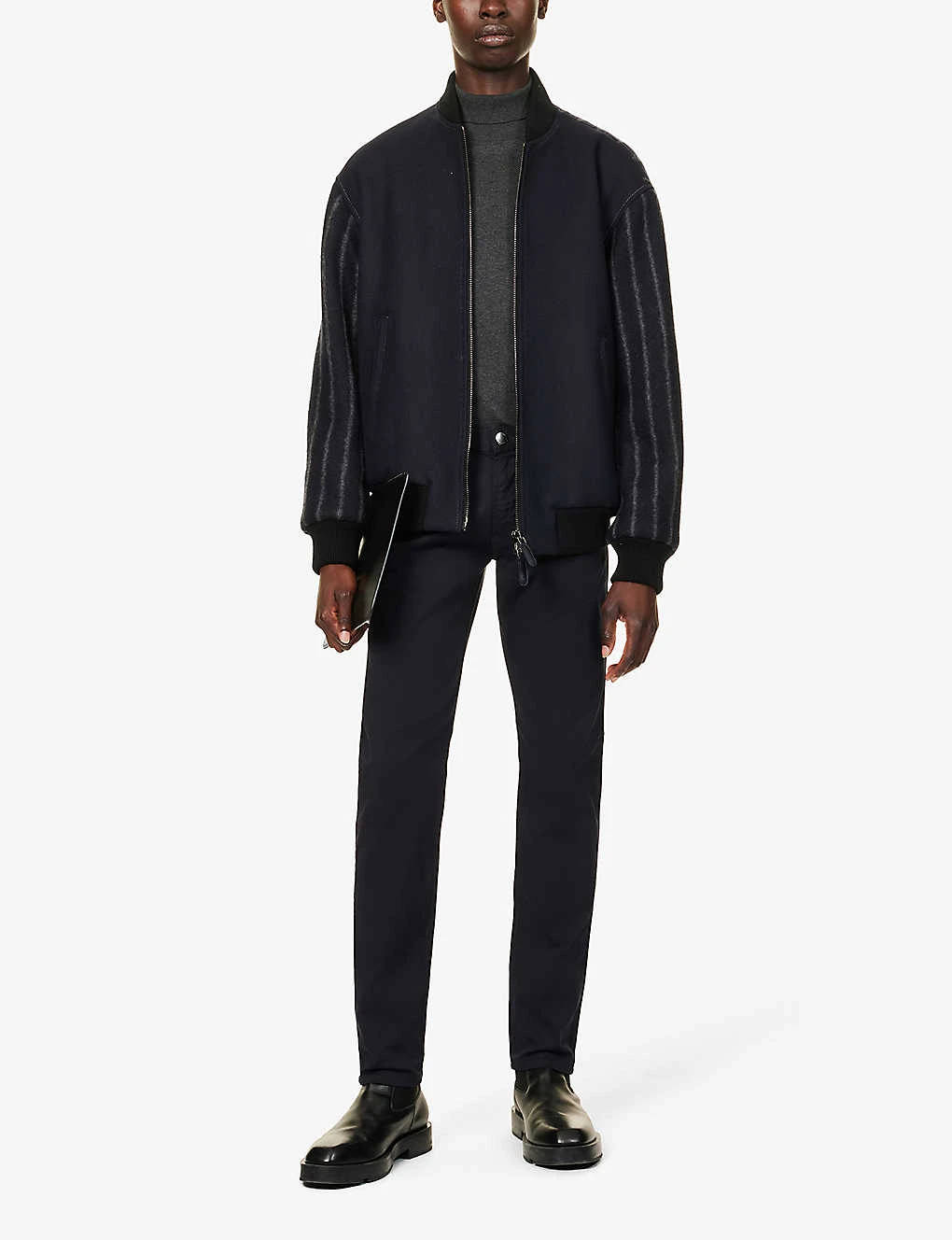 Emporio Armani J06 Gab Straight-leg Mid-rise Stretch-denim Jeans 2 Emporio Armani J06 Gab Straight-leg Mid-rise Stretch-denim Jeans - Image 2