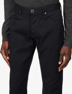 Emporio Armani J06 Gab Straight-leg Mid-rise Stretch-denim Jeans 9 Emporio Armani J06 Gab Straight-leg Mid-rise Stretch-denim Jeans -Outlet Daily Tops Store R03981647 BLUNAVY ALT04