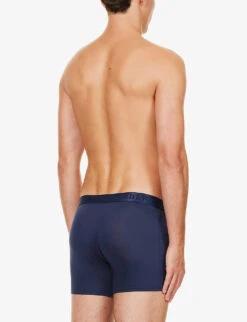 Mid-rise Stretch-cotton Boxer Trunks -Outlet Daily Tops Store R03984240 NAVY ALT02