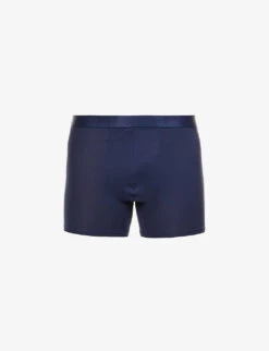 Mid-rise Stretch-cotton Boxer Trunks