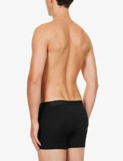 Mid-rise Stretch-jersey Boxer Briefs Pack Of Three -Outlet Daily Tops Store R03984242 BLACK ALT02