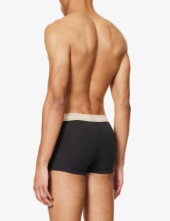 Calvin Klein Branded-waistband Pack Of 3 Stretch-cotton Trunks -Outlet Daily Tops Store R04008681 MULTI ALT03