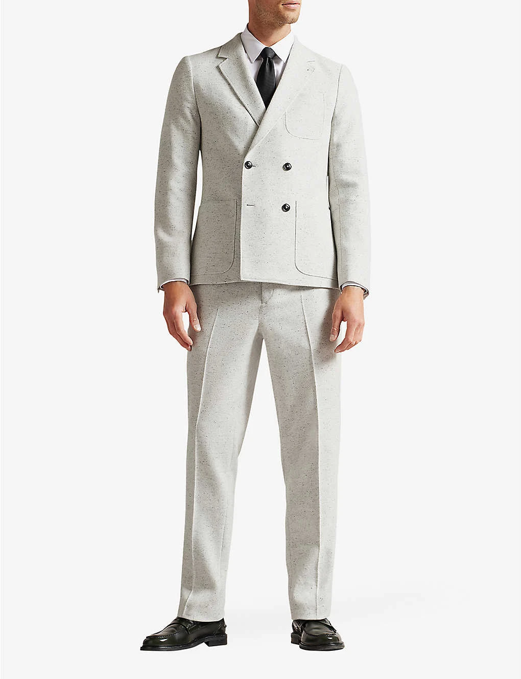 Ted Baker Aclaret Camburn-fit Donegal Wool Trousers 2 Ted Baker Aclaret Camburn-fit Donegal Wool Trousers - Image 2