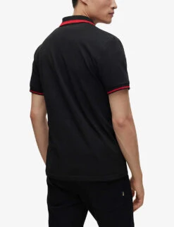 Looney Tunes X BOSS Bugs Bunny Logo Cotton-jersey Polo Shirt -Outlet Daily Tops Store R04049095 BLACK ALT03