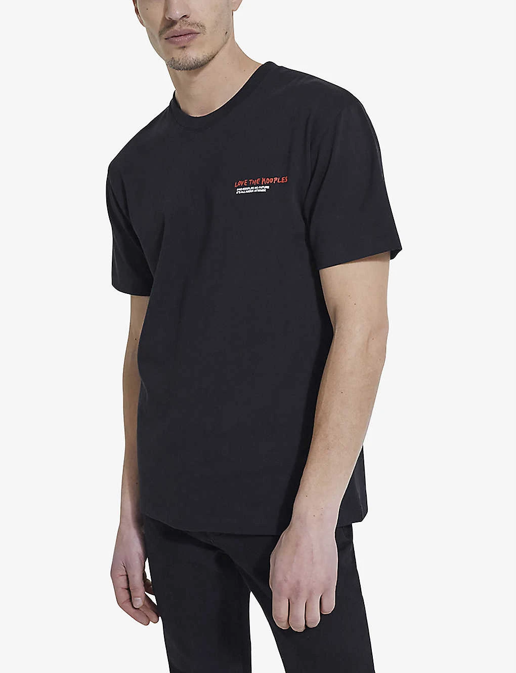 THE KOOPLES Graphic Logo-print Cotton-jersey T-shirt 3 THE KOOPLES Graphic Logo-print Cotton-jersey T-shirt - Image 3