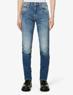 True Religion Rocco Slim-fit Skinny Stretch-denim Jeans -Outlet Daily Tops Store R04070607 MEDIUMDISRUPTION ALT02