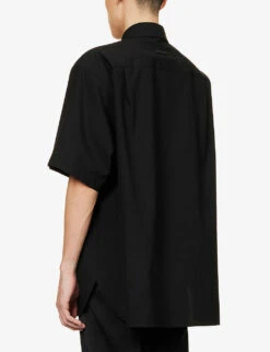 Fear Of God Eternal Relaxed-fit Stretch-cotton And Wool-blend Shirt 8 Fear Of God Eternal Relaxed-fit Stretch-cotton And Wool-blend Shirt -Outlet Daily Tops Store R04075976 BLACK ALT03