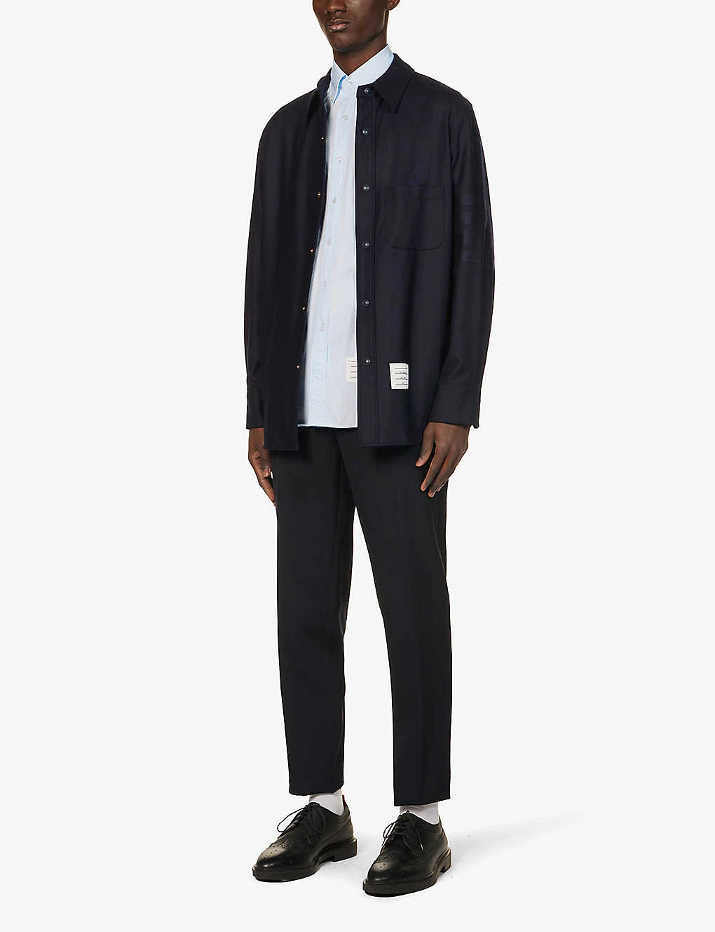 Grosgrain-trim Regular-fit Cotton-poplin Shirt 2 Grosgrain-trim Regular-fit Cotton-poplin Shirt - Image 2