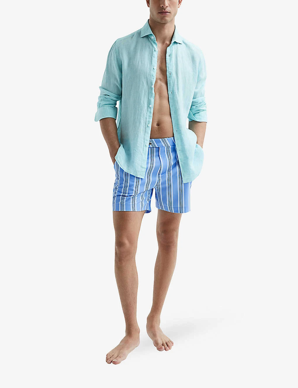 Reiss Palm Recycled Polyester-blend Swim Shorts 2 Reiss Palm Recycled Polyester-blend Swim Shorts - Image 2