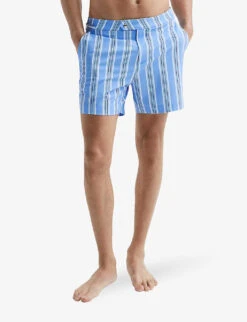 Reiss Palm Recycled Polyester-blend Swim Shorts 7 Reiss Palm Recycled Polyester-blend Swim Shorts -Outlet Daily Tops Store R04080320 SOFTBLUE ALT02